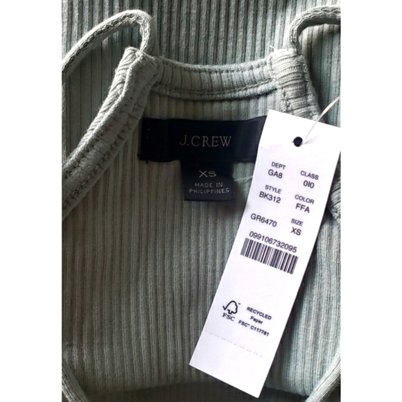 41. J.Crew Vintage rib cropped halter tank - Picture 4 of 4